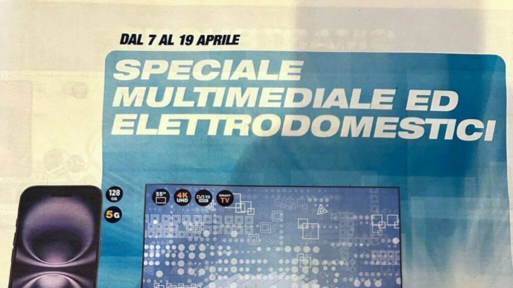 Volantino Esselunga Speciale Multimediale ed Elettrodomestici dal 7 aprile 2025