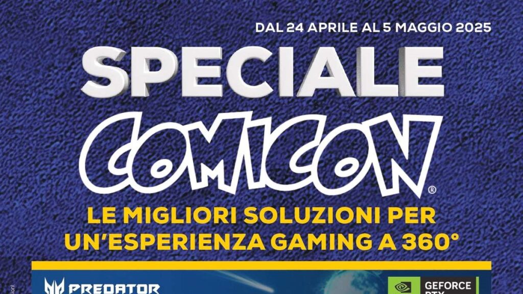 Volantino Euronics Speciale Comicon dal 24 aprile 2025