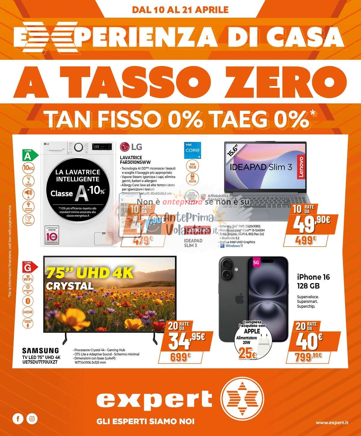 Volantino Expert dal 10 aprile 2025
