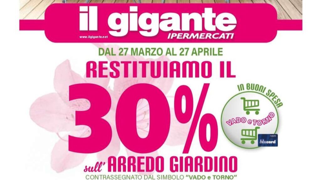 Volantino Il Gigante Arredo Giardino dal 27 marzo 2025