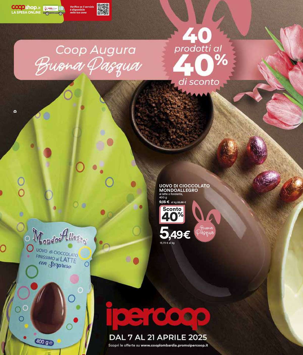 Volantino Ipercoop dal 7 aprile 2025