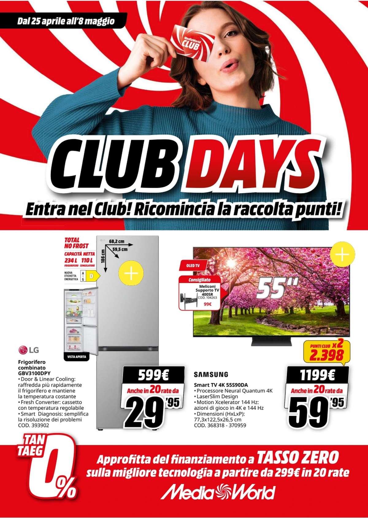 Volantino MediaWorld Club Days dal 25 aprile 2025