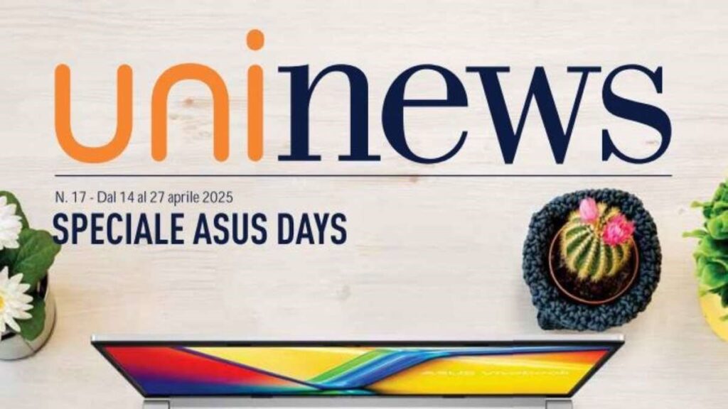 Volantino Unieuro Speciale ASUS Days dal 14 aprile 2025