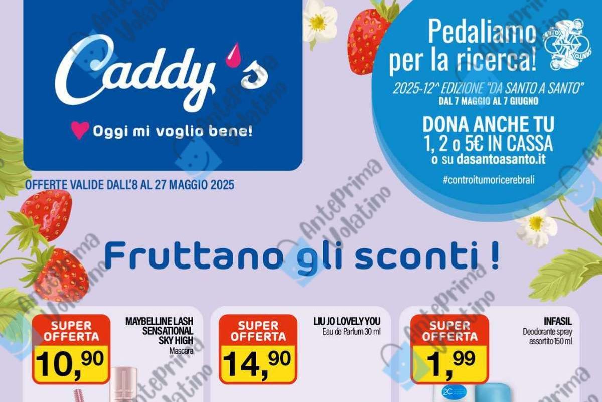 Anteprima Volantino Caddy’s dal 8 maggio 2025