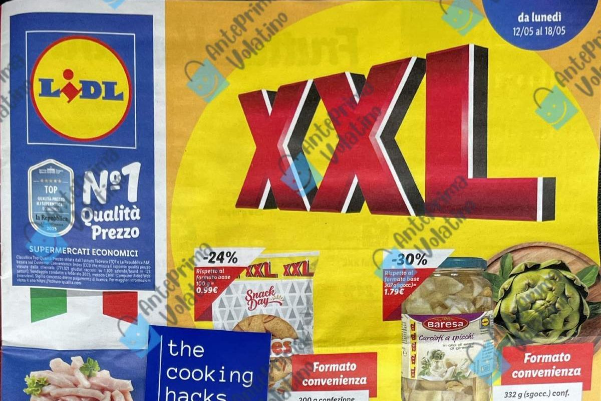 Anteprima Volantino Lidl dal 12 maggio 2025