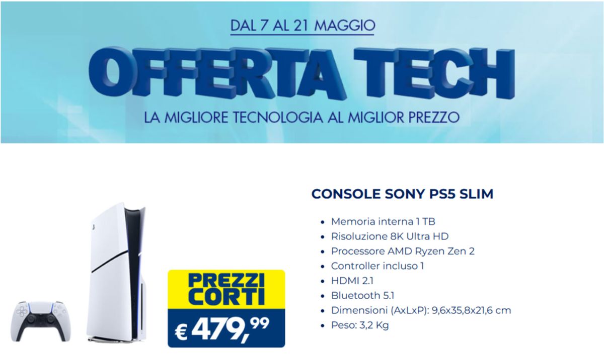 Offerta Tech Esselunga dal 7 maggio 2025