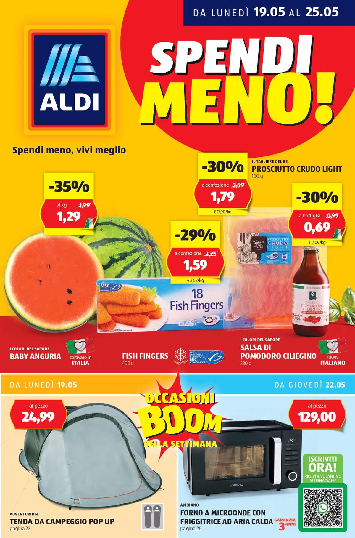 Volantino Aldi dal 19 maggio 2025