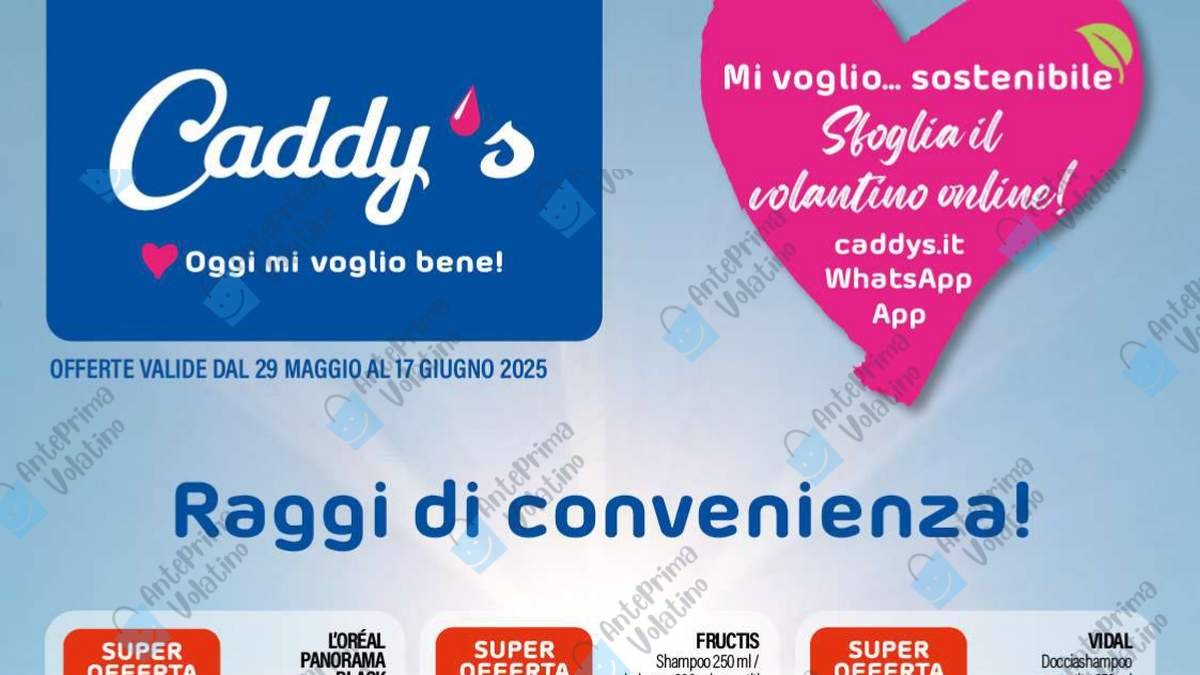 Nuovo Volantino Caddy’s dal 29 maggio 2025