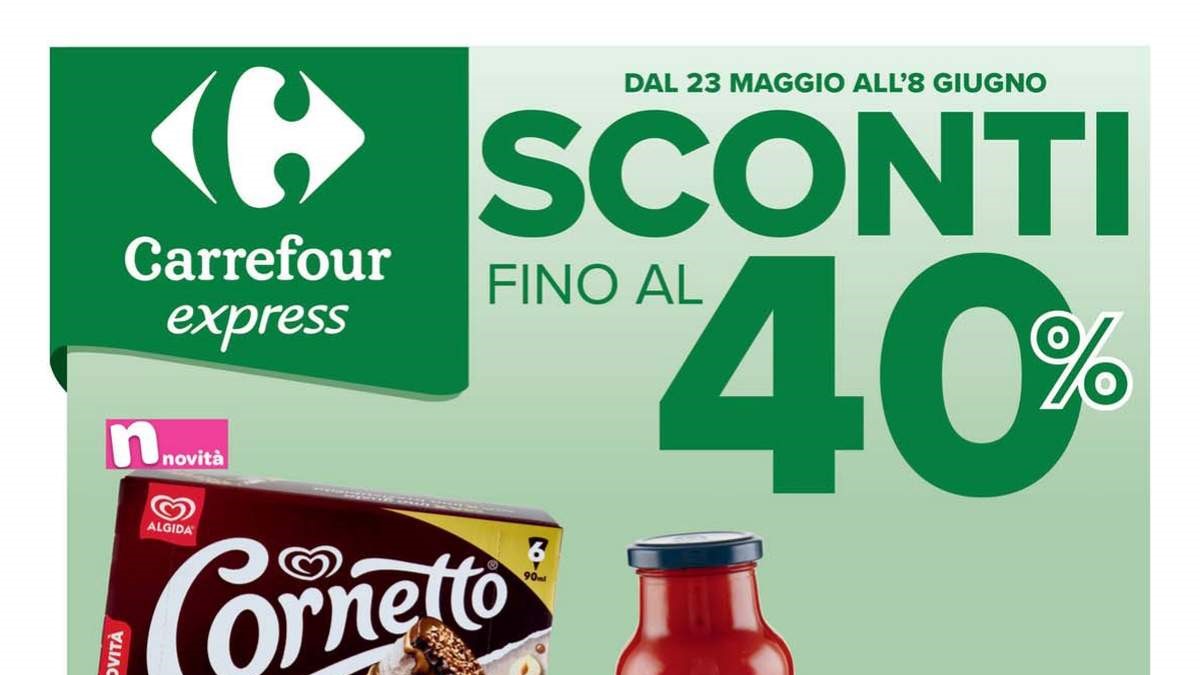 Volantino Carrefour Express dal 23 maggio 2025
