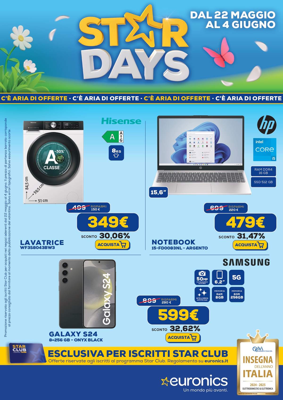 Volantino Euronics dal 22 maggio 2025