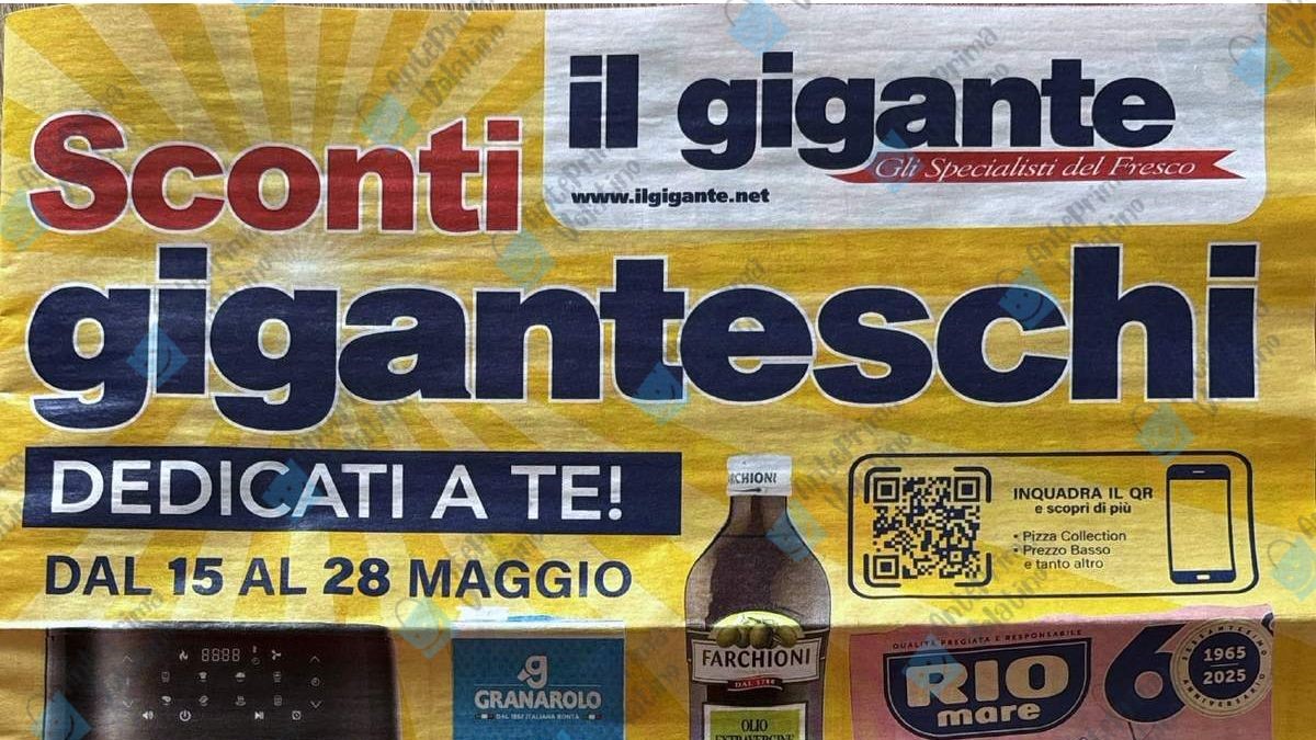Volantino Il Gigante dal 15 maggio 2025
