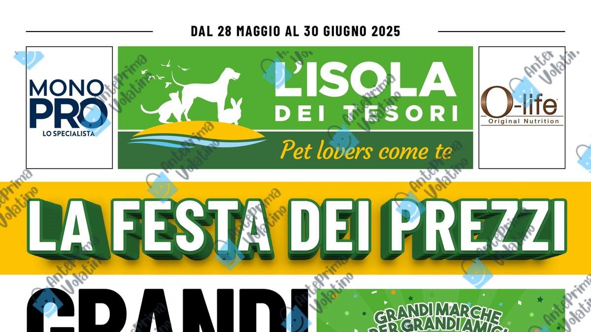 Volantino Isola dei Tesori Giugno 2025