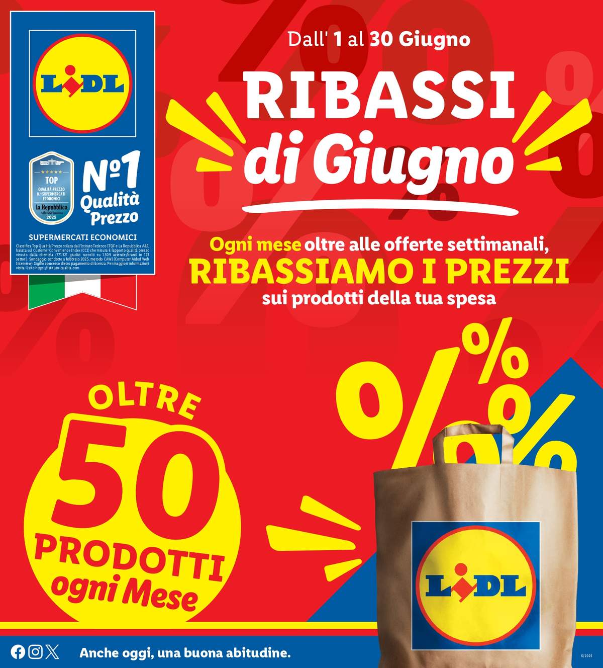 Volantino Lidl Ribassi di Giugno 2025