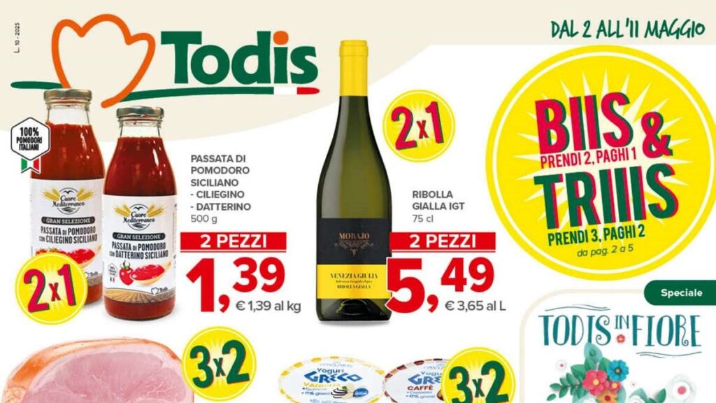 Volantino Todis dal 2 maggio 2025