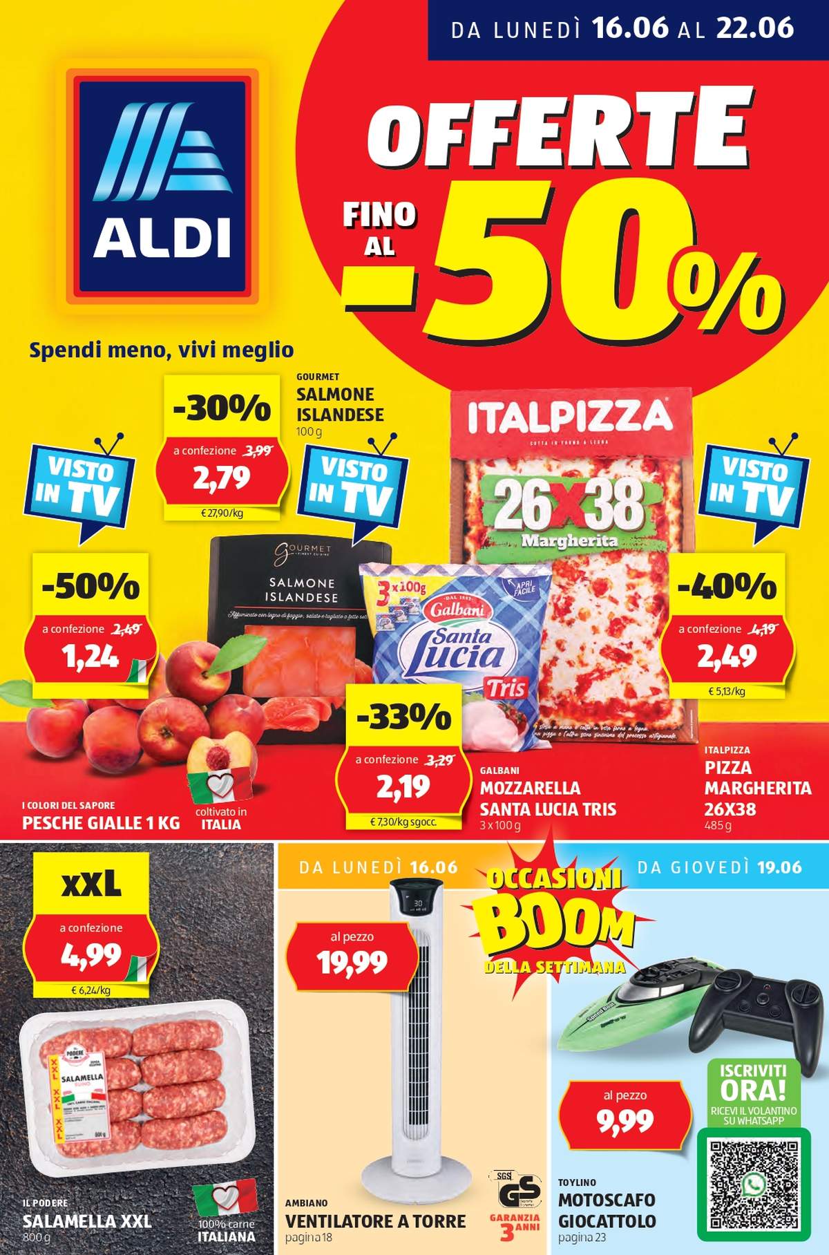 Anteprima Volantino Aldi dal 16 giugno 2025
