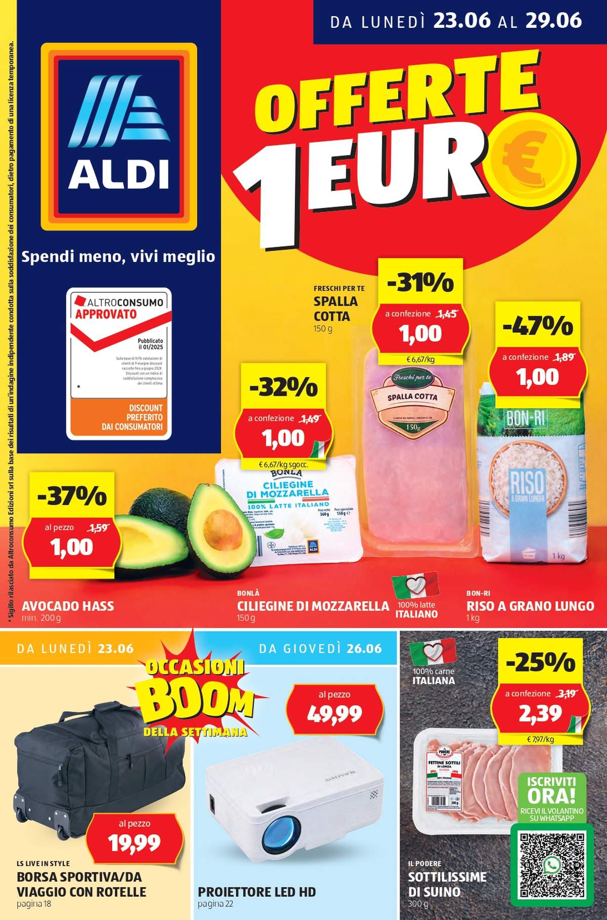 Volantino ALDI dal 23 giugno 2025