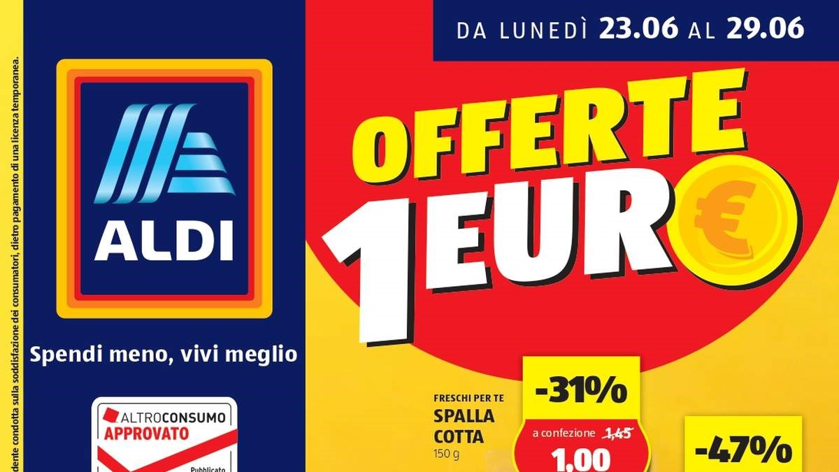 Volantino ALDI dal 23 giugno 2025