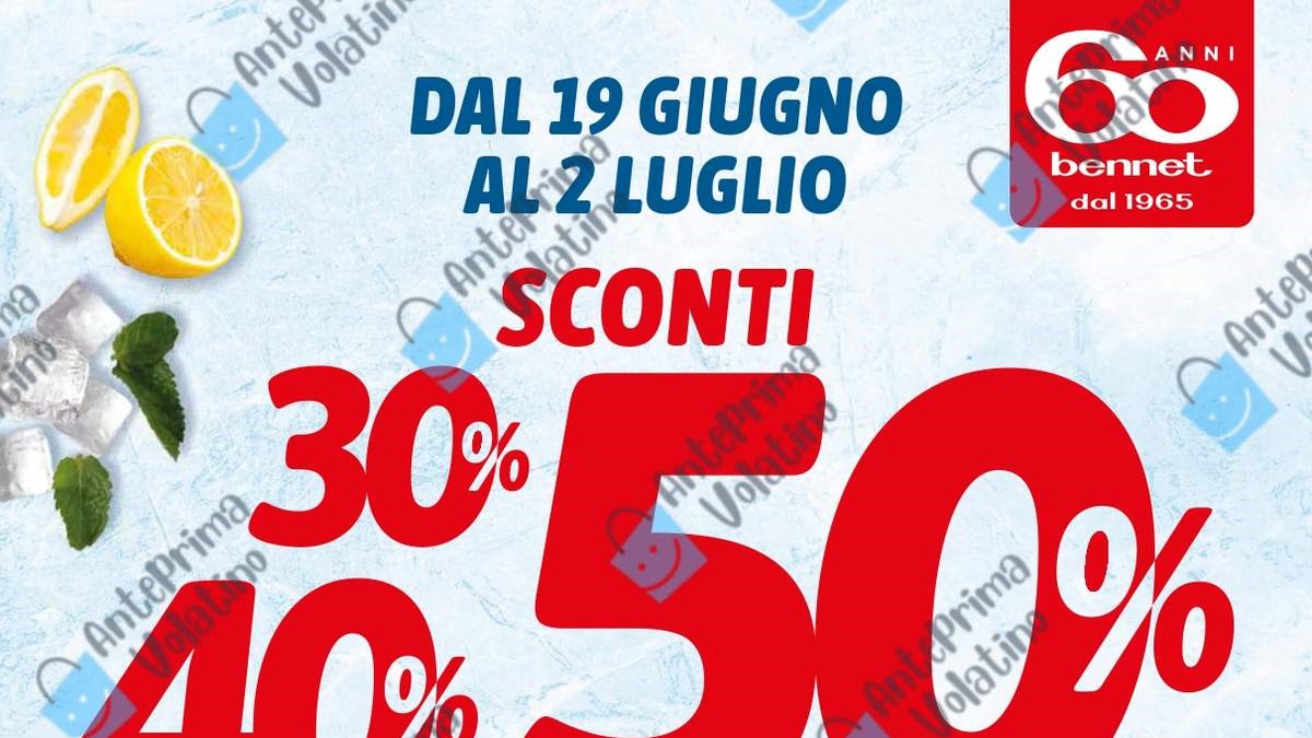 Volantino Bennet dal 19 giugno 2025