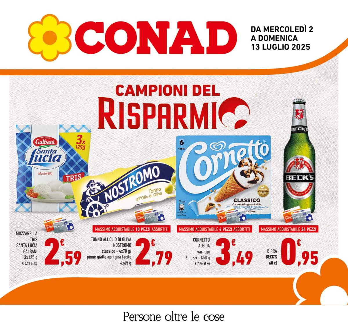 Volantino Conad Campania dal 2 luglio 2025