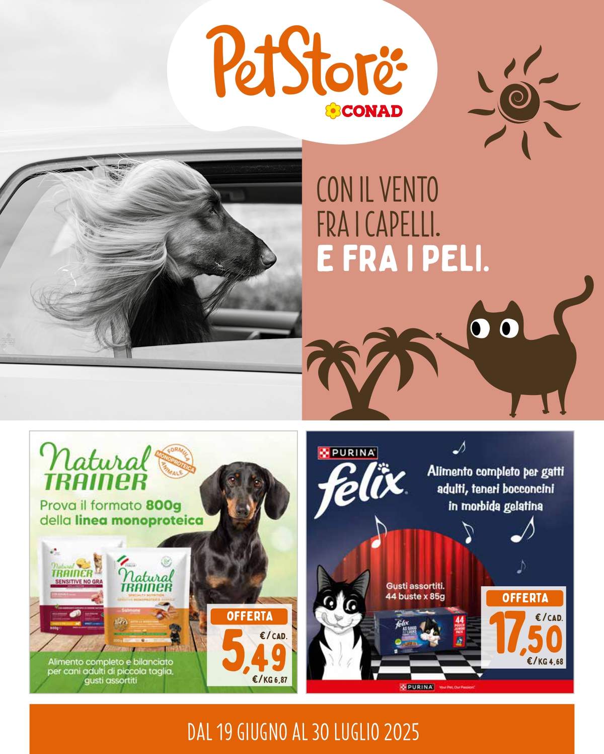 Volantino PetStore Conad dal 19 giugno 2025