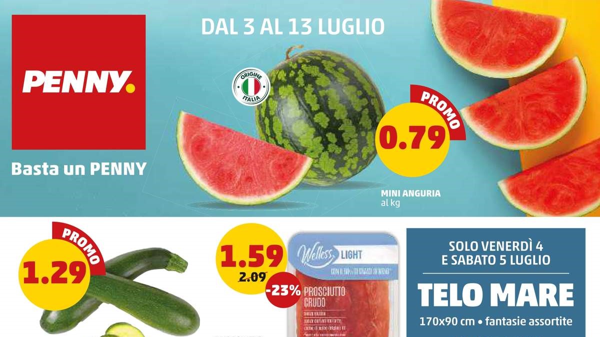 Volantino Penny dal 3 luglio 2025