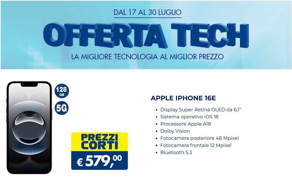 Esselunga Offerta Tech dal 17 luglio 2025