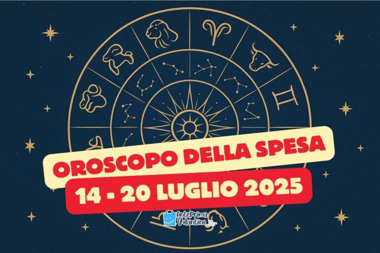 Oroscopo della Spesa per la settimana dal 14 al 20 luglio 2025: con Marte e Venere alleati, si risparmia con stile