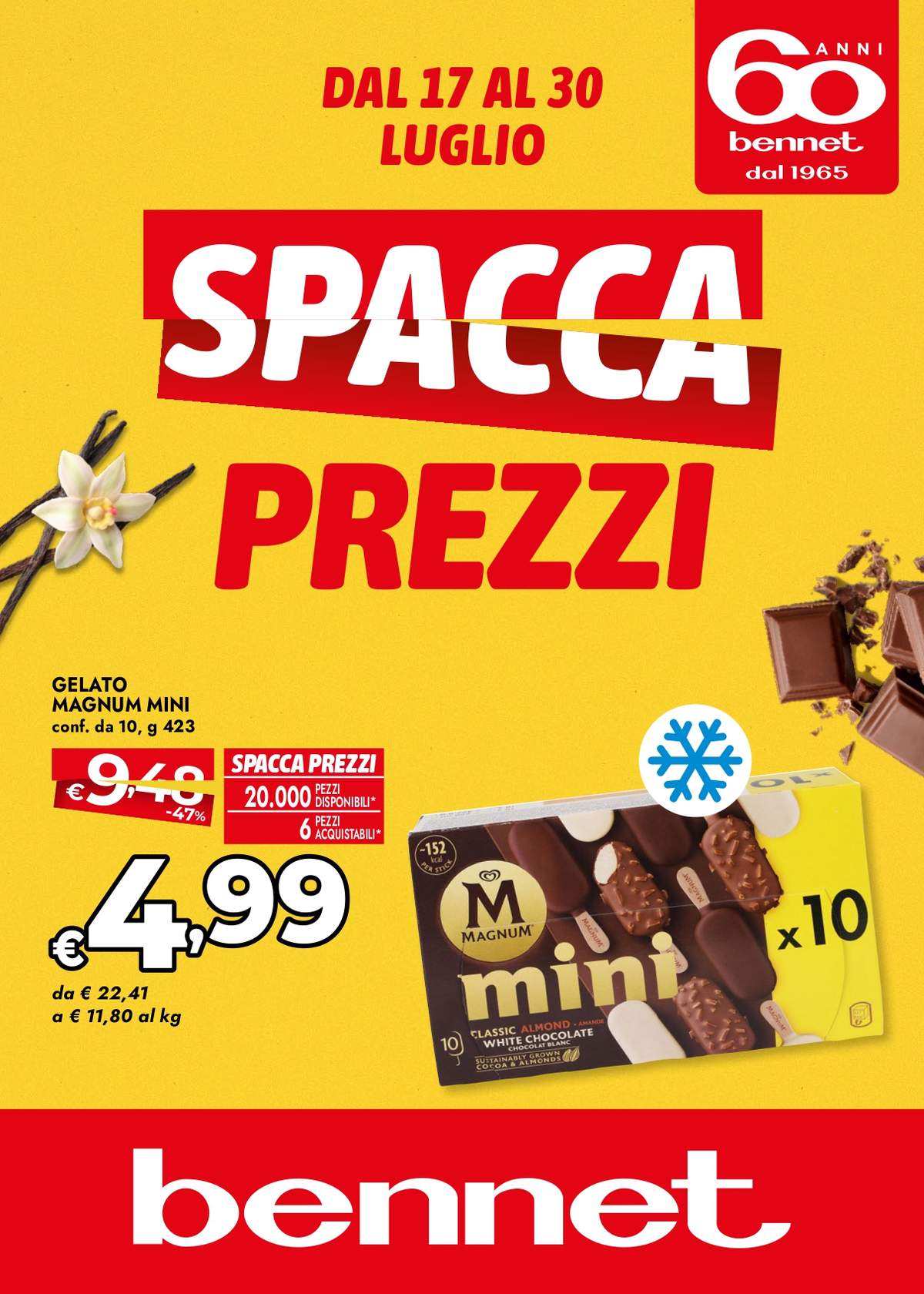 Volantino Bennet dal 17 luglio 2025