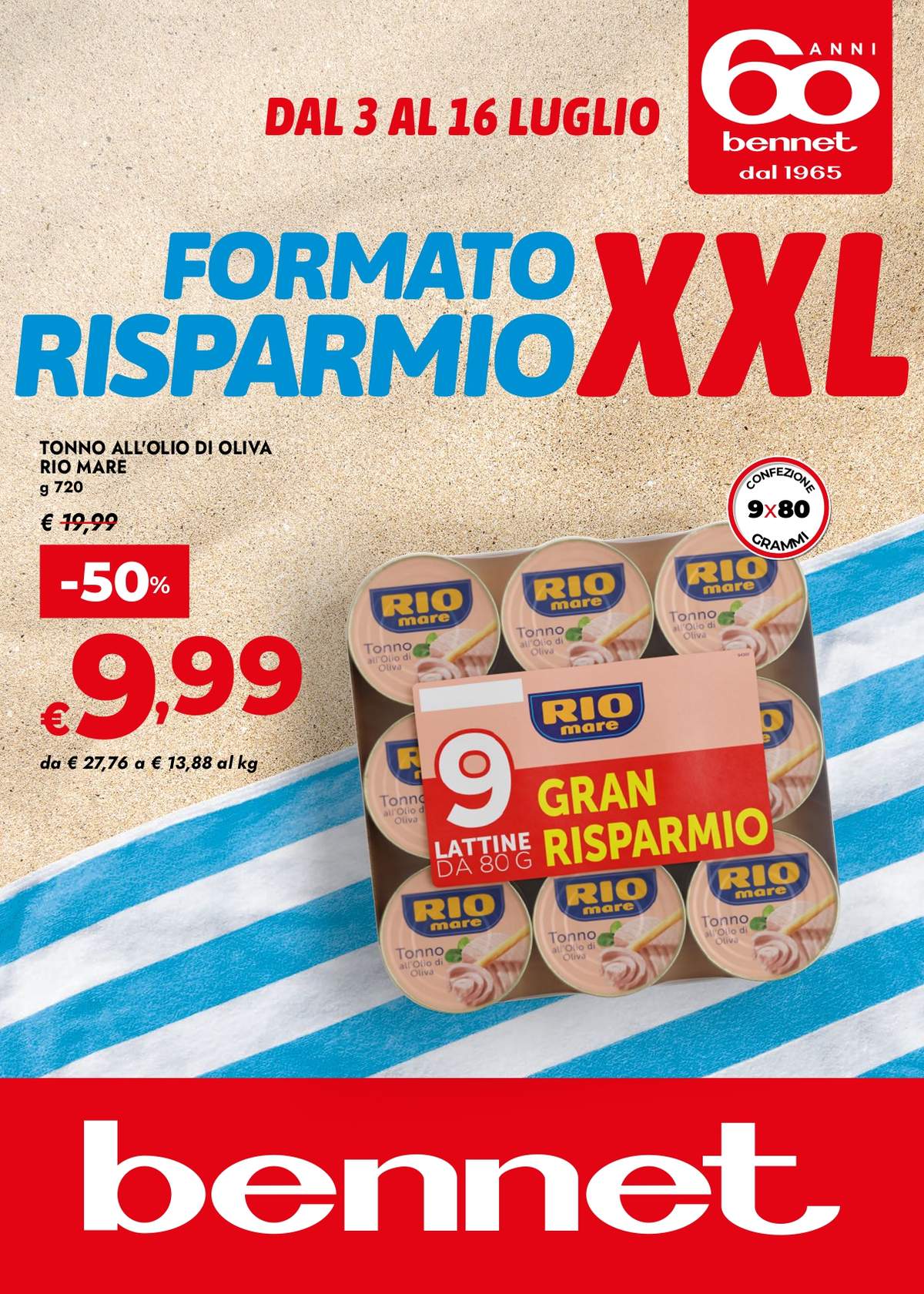 Volantino Bennet dal 3 luglio 2025