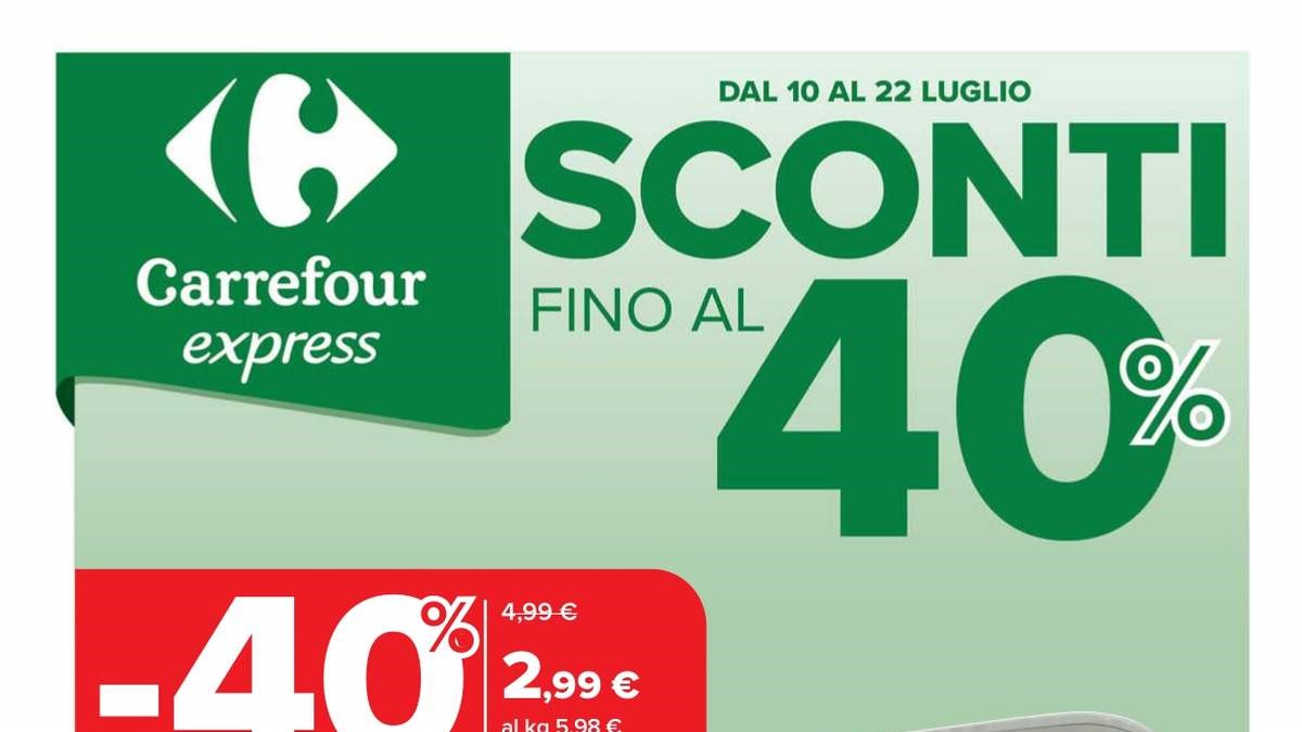 Volantino Carrefour Express dal 10 luglio 2025