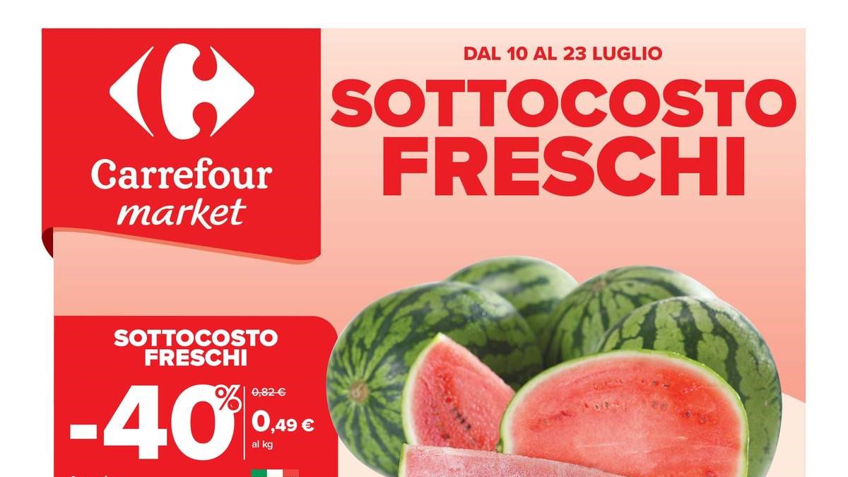 Volantino Carrefour Market dal 10 luglio 2025