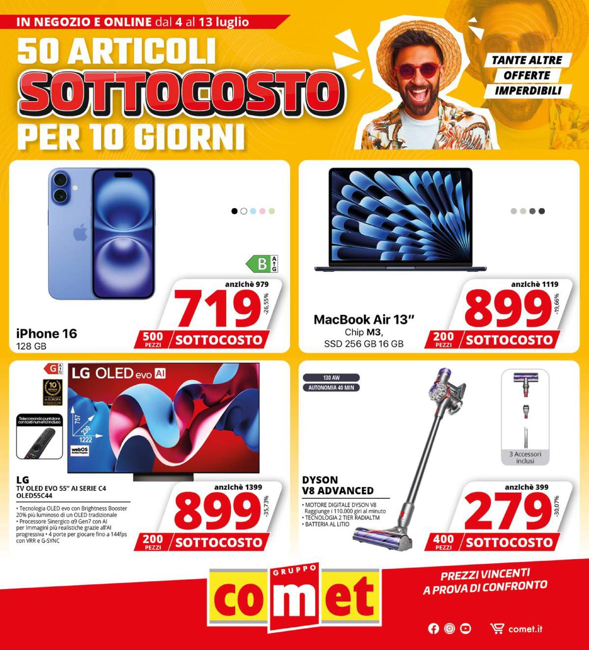 Volantino Comet dal 4 luglio 2025