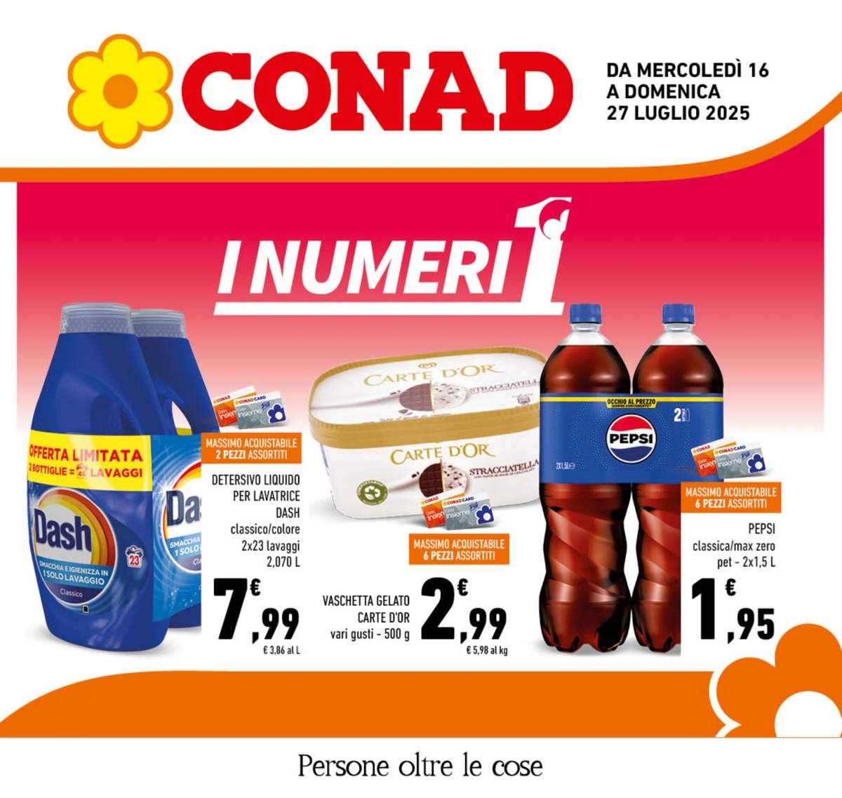 Volantino Conad Campania dal 16 luglio 2025