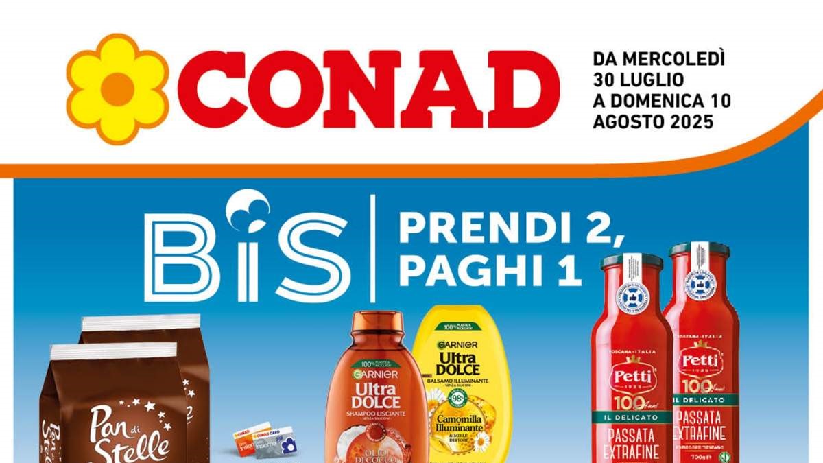 Volantino Conad Lazio dal 30 luglio 2025