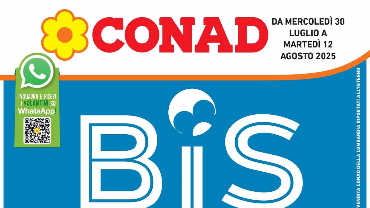 Volantino Conad Lombardia dal 30 luglio 2025