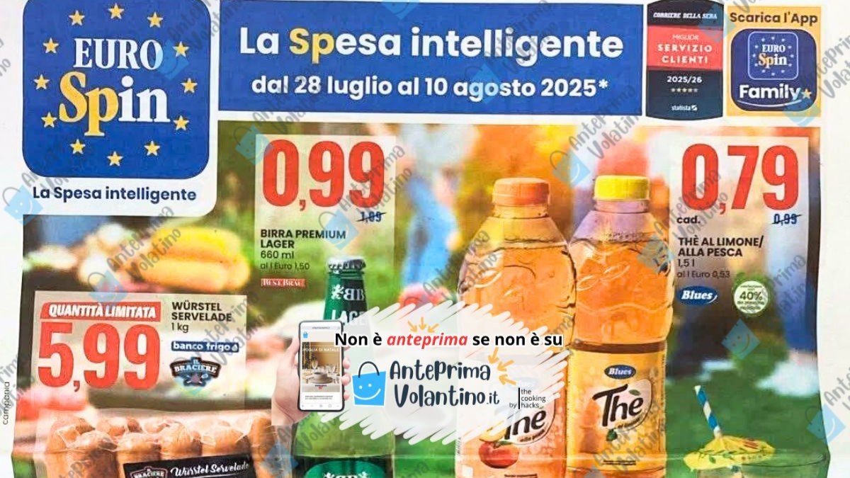 Volantino Eurospin dal 28 luglio 2025