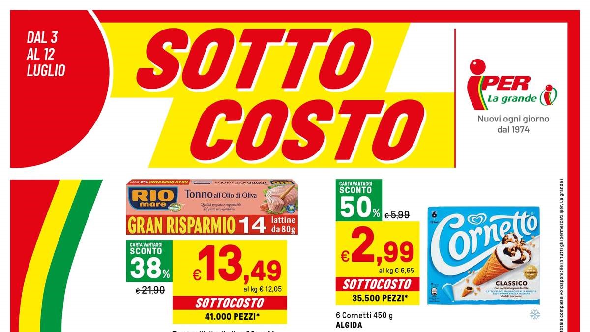 Volantino Iper dal 3 luglio 2025
