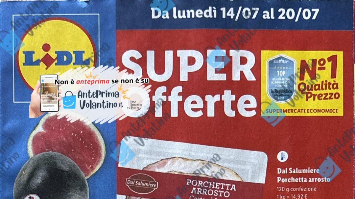 Volantino Lidl dal 14 luglio 2025