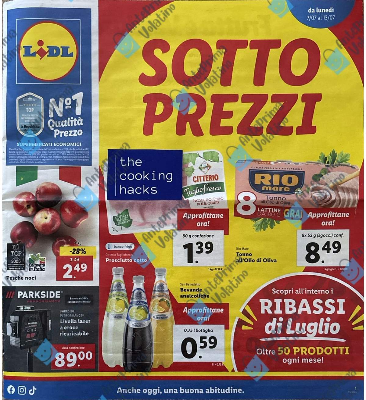 Anteprima Volantino Lidl dal 7 luglio 2025