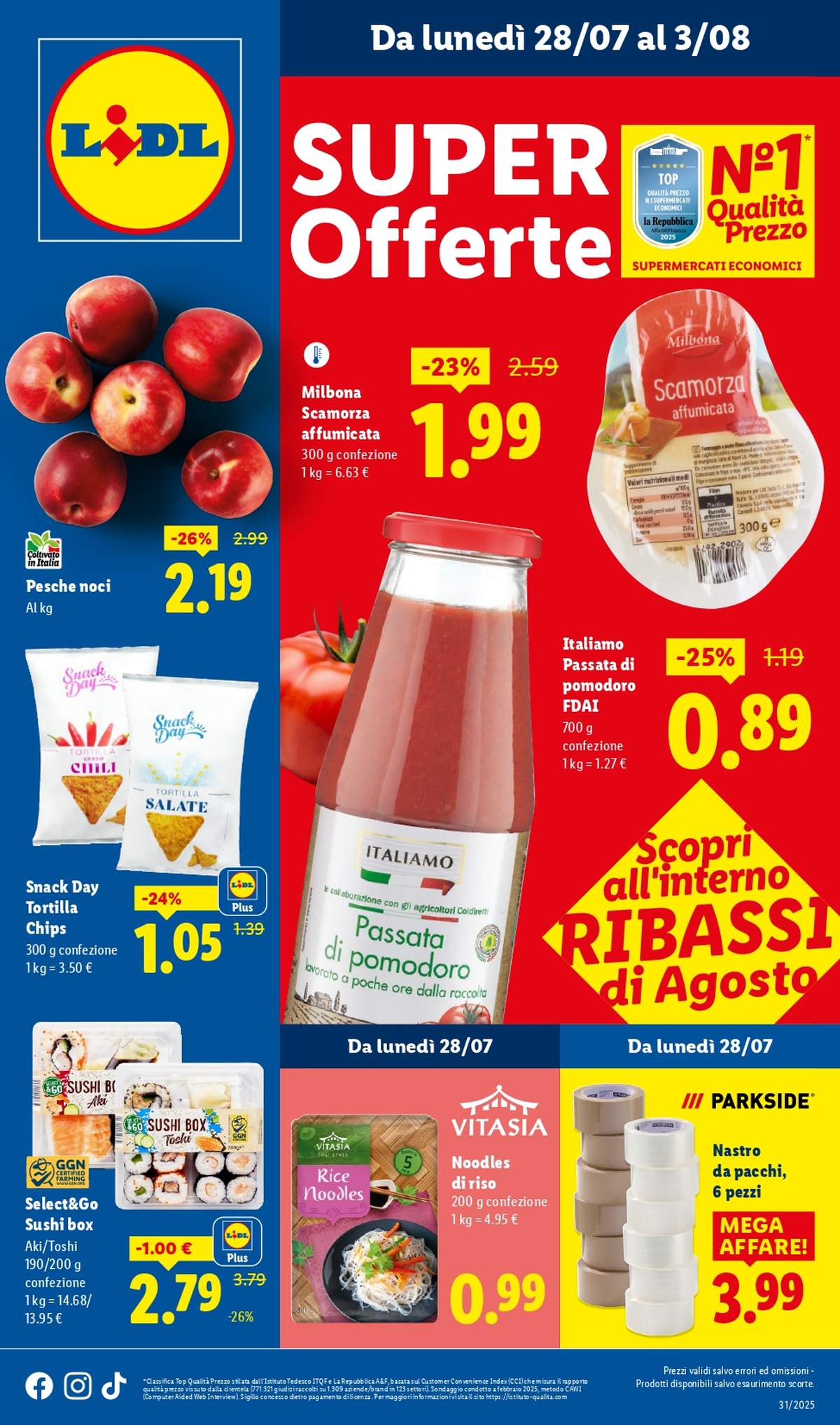 Volantino Lidl dal 28 luglio 2025: versione digitale della prossima settimana