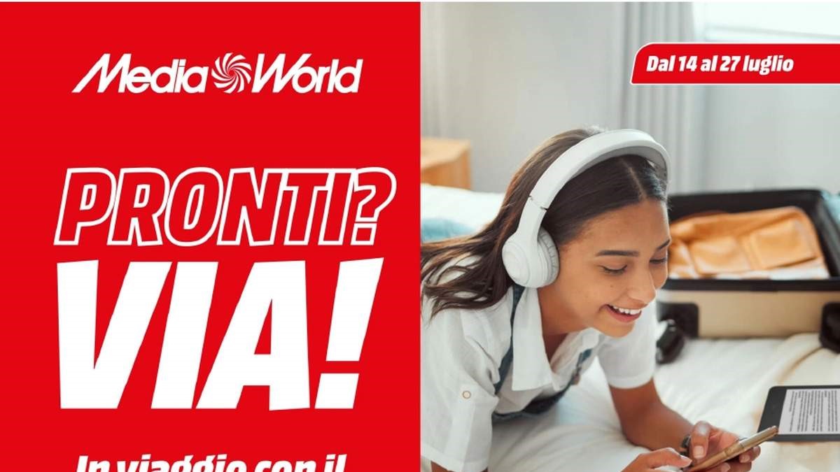 Volantino MediaWorld Speciale Partenze dal 14 luglio 2025