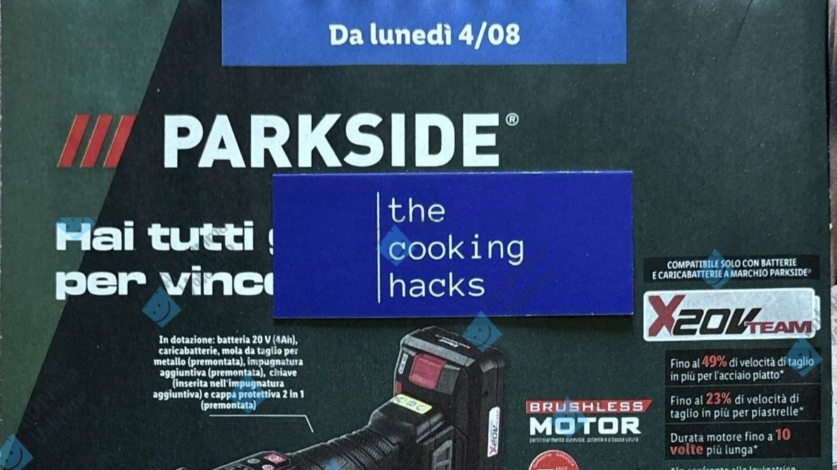 Anteprima Volantino Parkside Lidl dal 4 agosto 2025