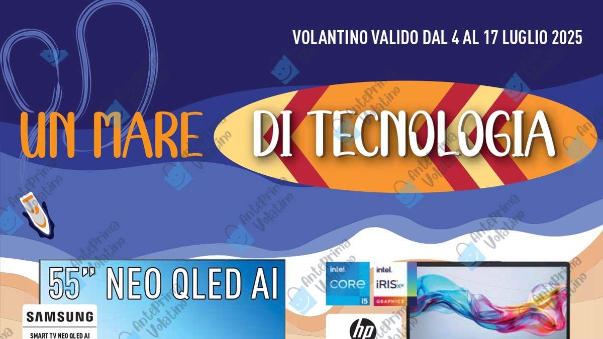 Volantino Unieuro dal 4 luglio 2025