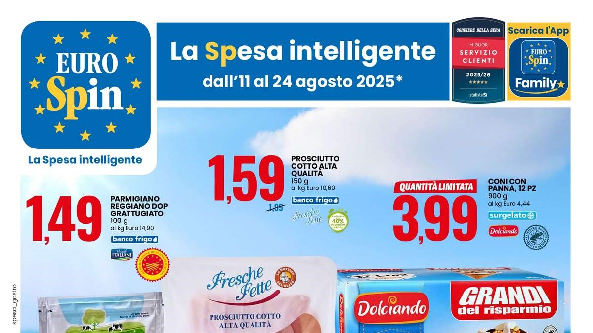 volantino Eurospin dal 11 agosto 2025