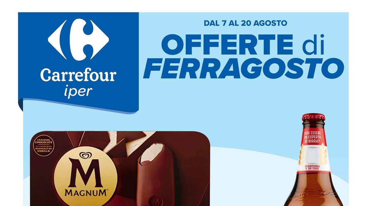 Volantino Carrefour Iper dal 7 agosto 2025