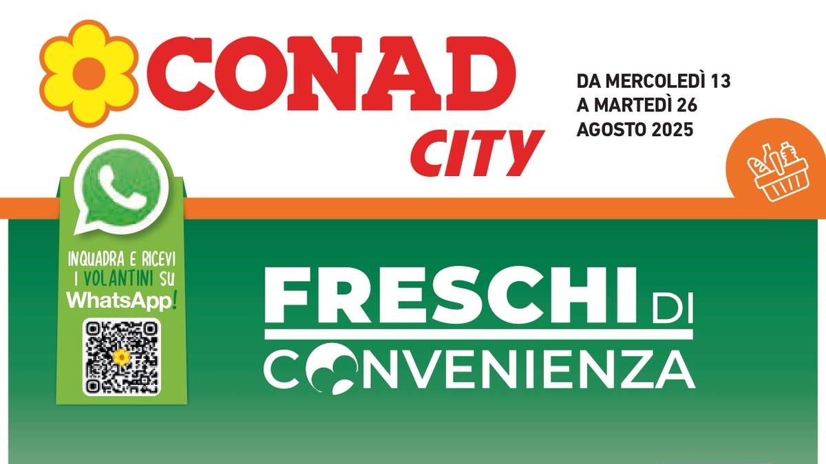 Volantino Conad City Lombardia dal 13 agosto 2025