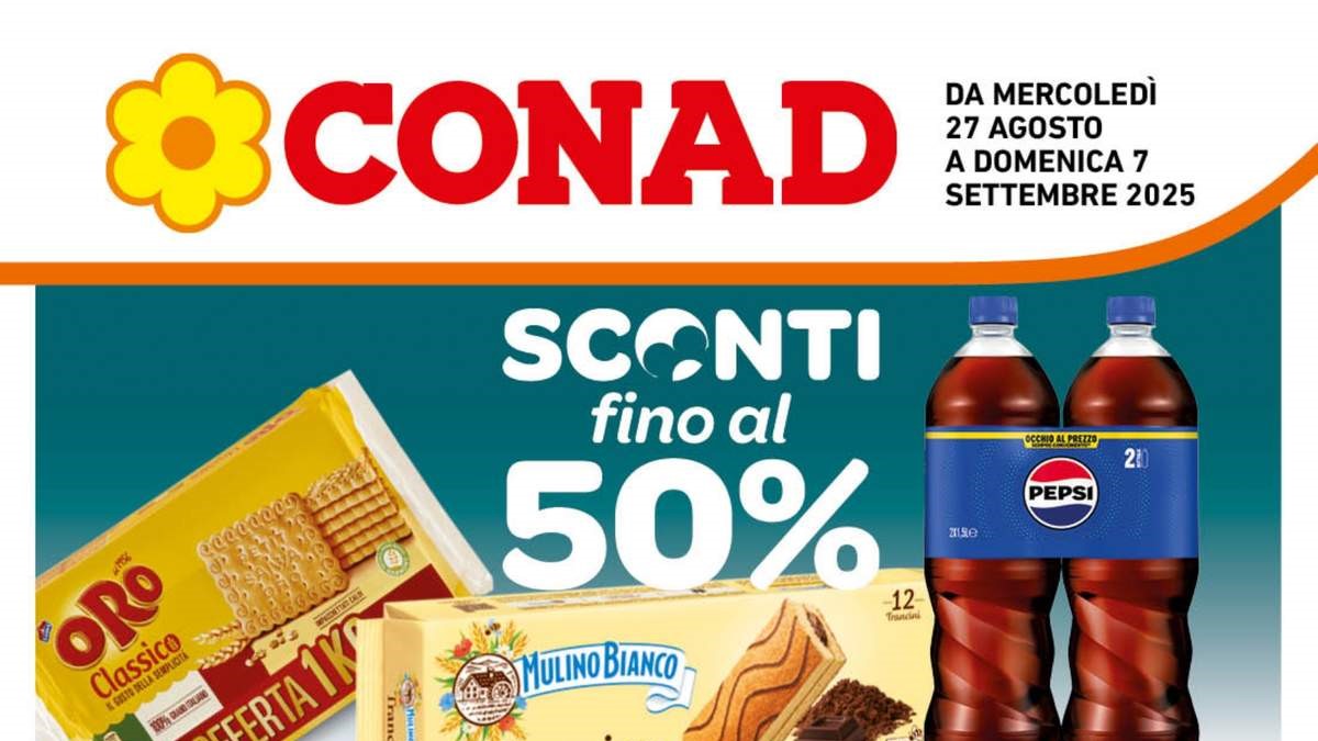 Volantino Conad Lazio dal 27 agosto 2025