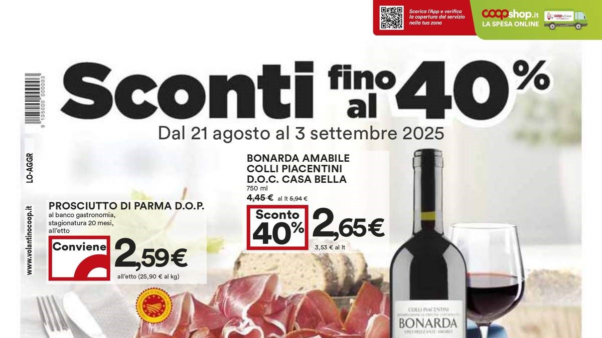 Volantino Coop dal 21 agosto 2025