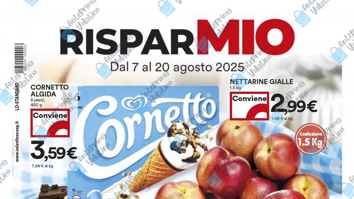 Anteprima Volantino Coop dal 7 agosto 2025