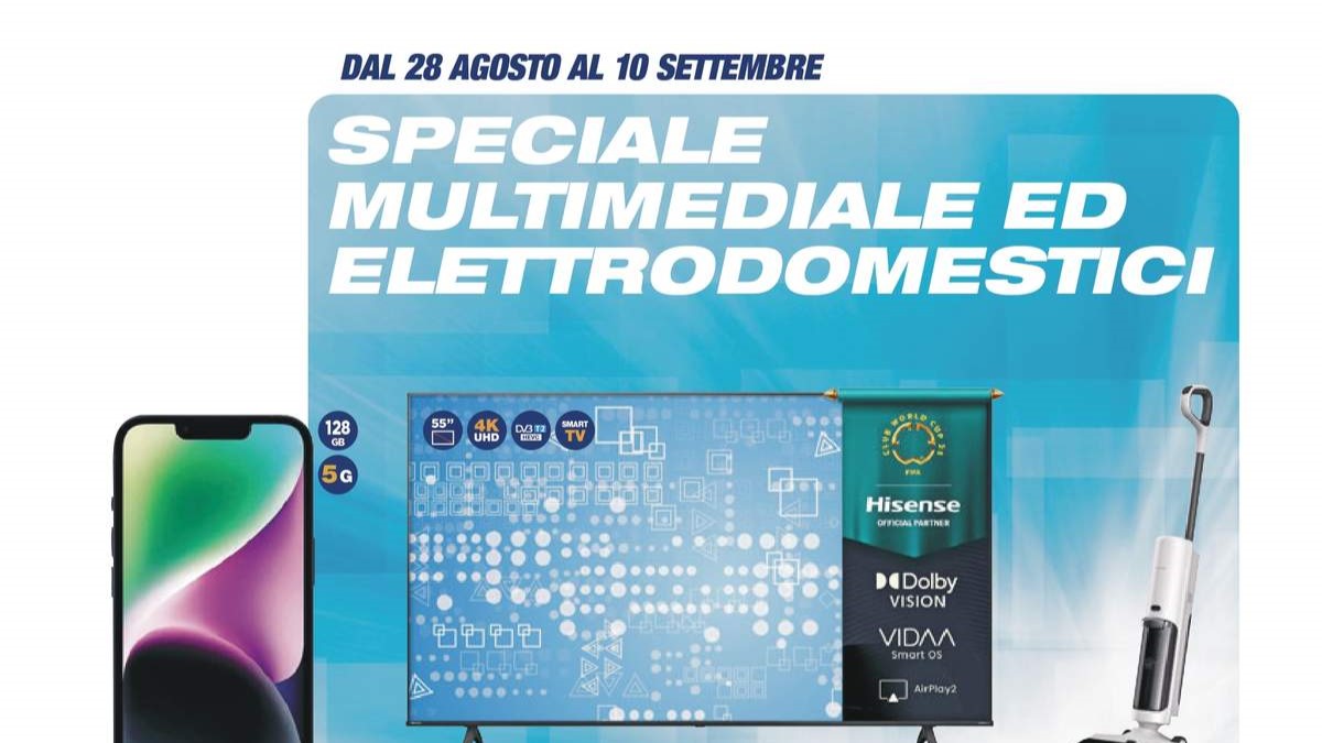 Volantino Esselunga Speciale Multimediale ed Elettrodomestici dal 28 agosto 2025